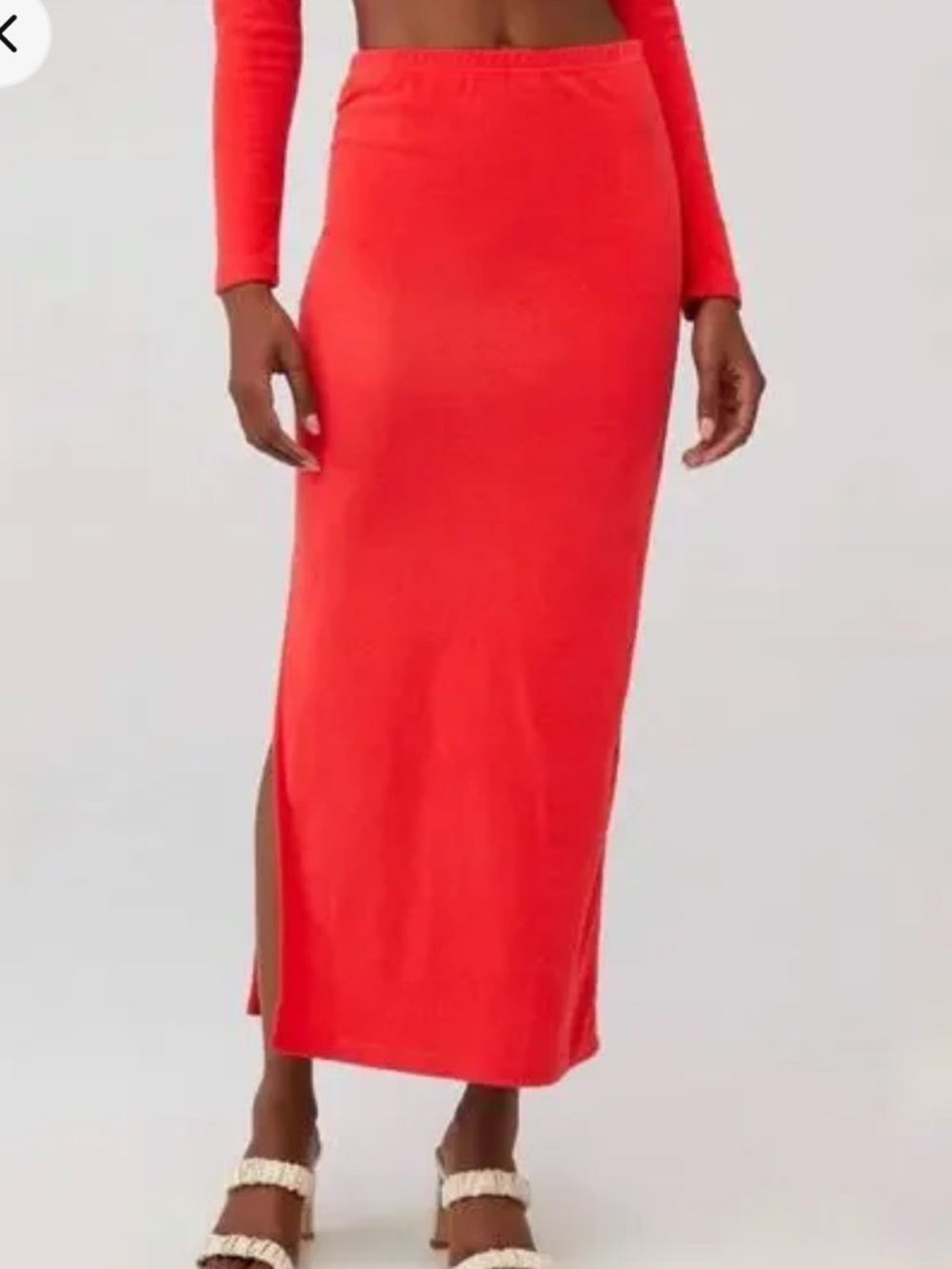 NWT Araminta James Terry Column Skirt in Coral Sz 12/L. Great for vacation🔥🔥🔥🔥
